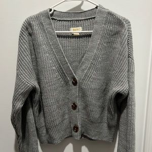 Maeve Chunky Knit Button Down Sweater